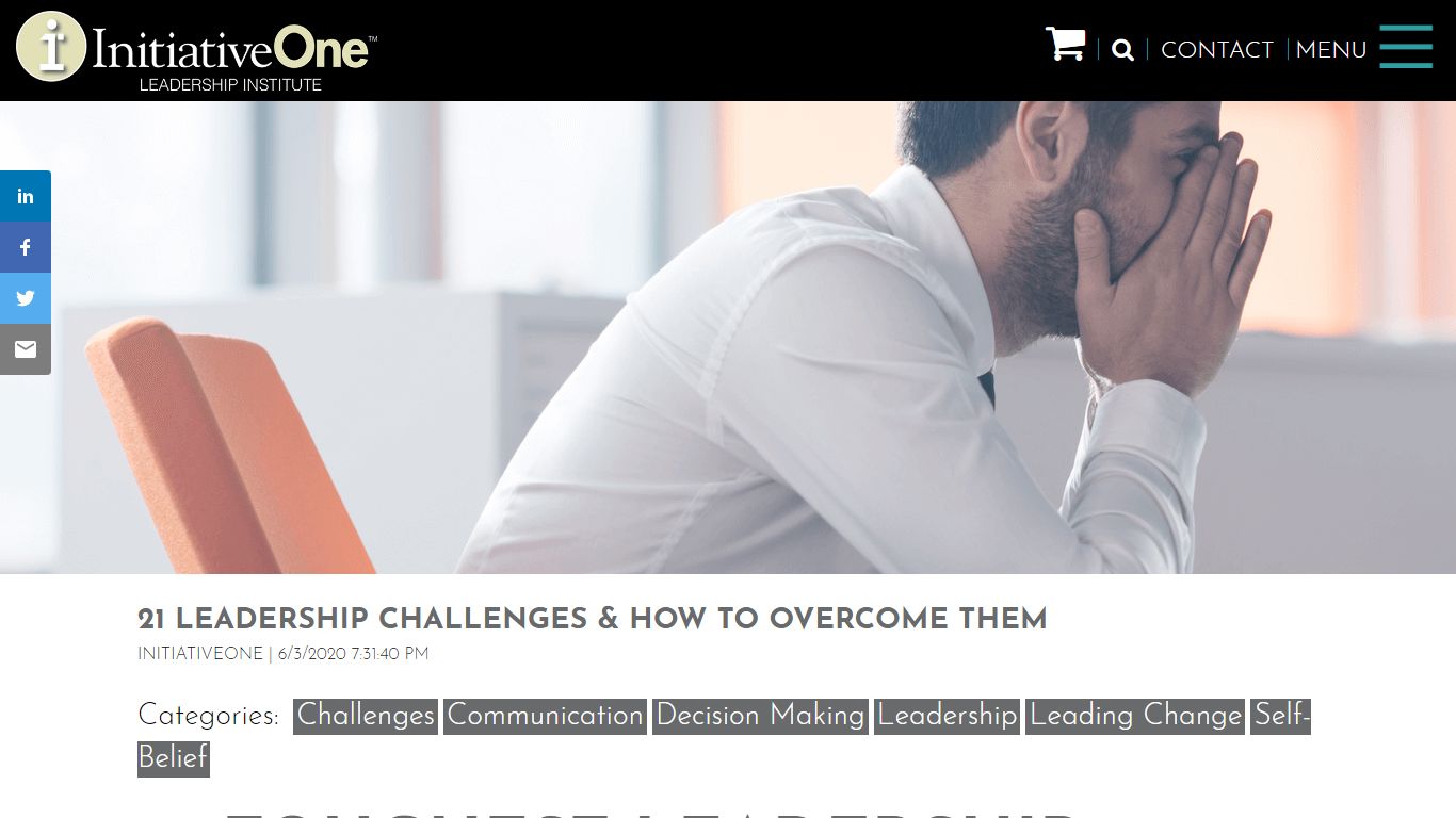 21 Leadership Challenges & How to Overcome Them | InitiativeOne